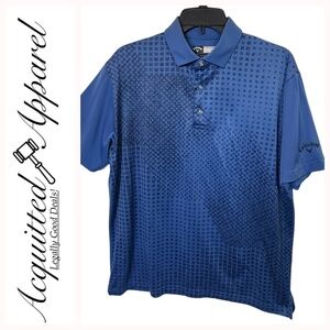 Callaway Golf Opti-Dri Blue Short Sleeve Shirt M